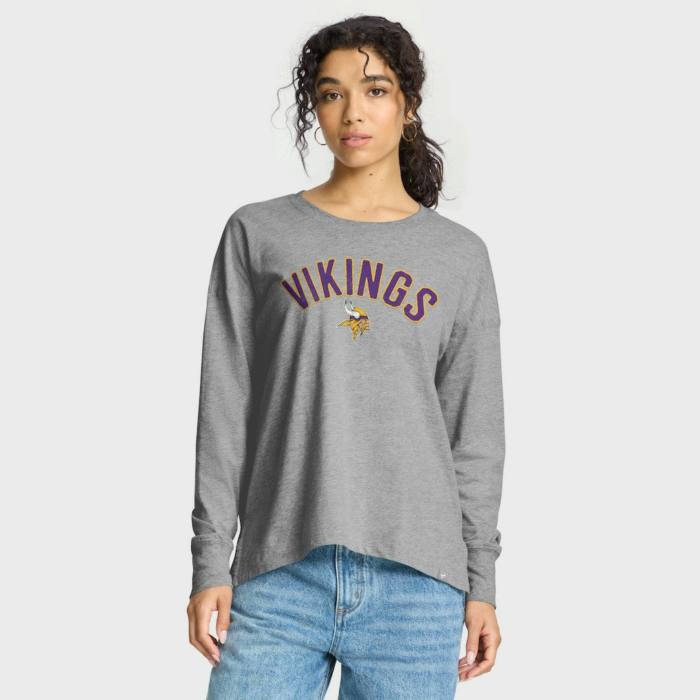 Minnesota Vikings Women's Hometown Legacy Long Sleeve T-Shirt Heather Gray - Fanatics