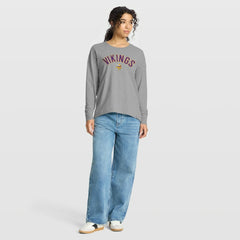 Minnesota Vikings Women's Hometown Legacy Long Sleeve T-Shirt Heather Gray - Fanatics