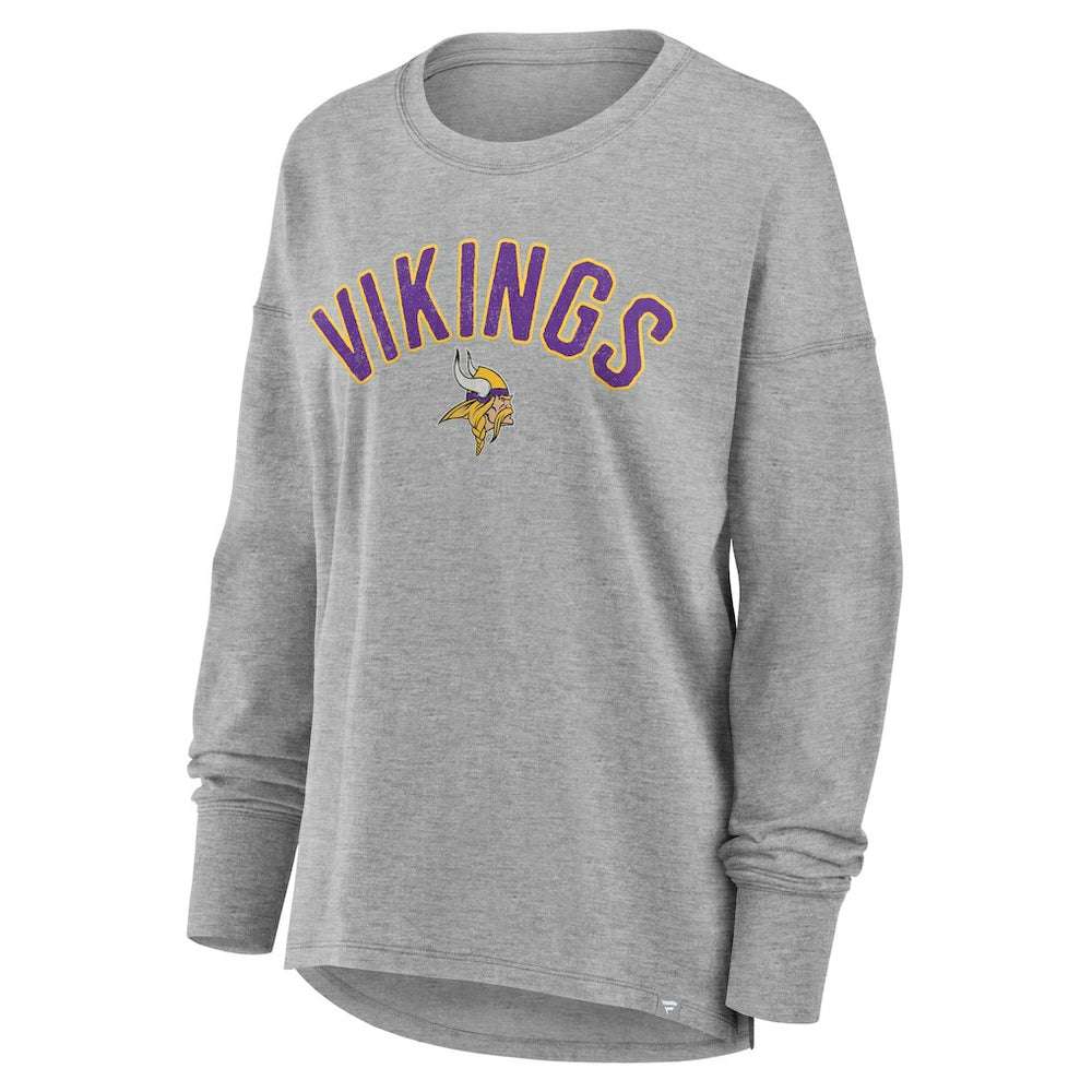 Minnesota Vikings Women's Hometown Legacy Long Sleeve T-Shirt Heather Gray - Fanatics