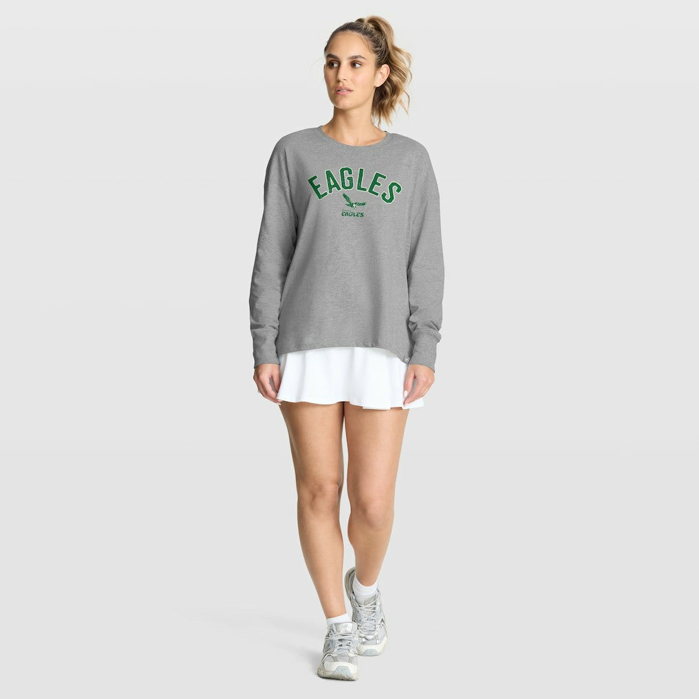 Philadelphia Eagles Women's Hometown Legacy Long Sleeve T-Shirt Heather Gray - Fanatics