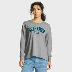 Seattle Seahawks Women's Hometown Legacy Long Sleeve T-Shirt Heather Gray - Fanatics