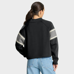 Las Vegas Raiders Oversized Hometown Toss Sweep Mock Neck Pullover Black - Fanatics