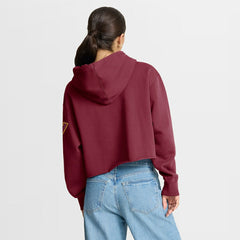 Washington Commanders Women's Oversized Hometown Heritage Cropped Hoodie Burgundy - Fanatics