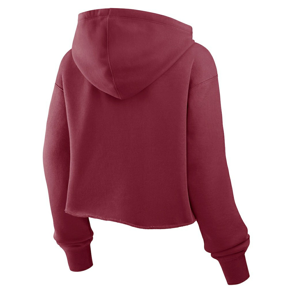 Washington Commanders Women's Oversized Hometown Heritage Cropped Hoodie Burgundy - Fanatics