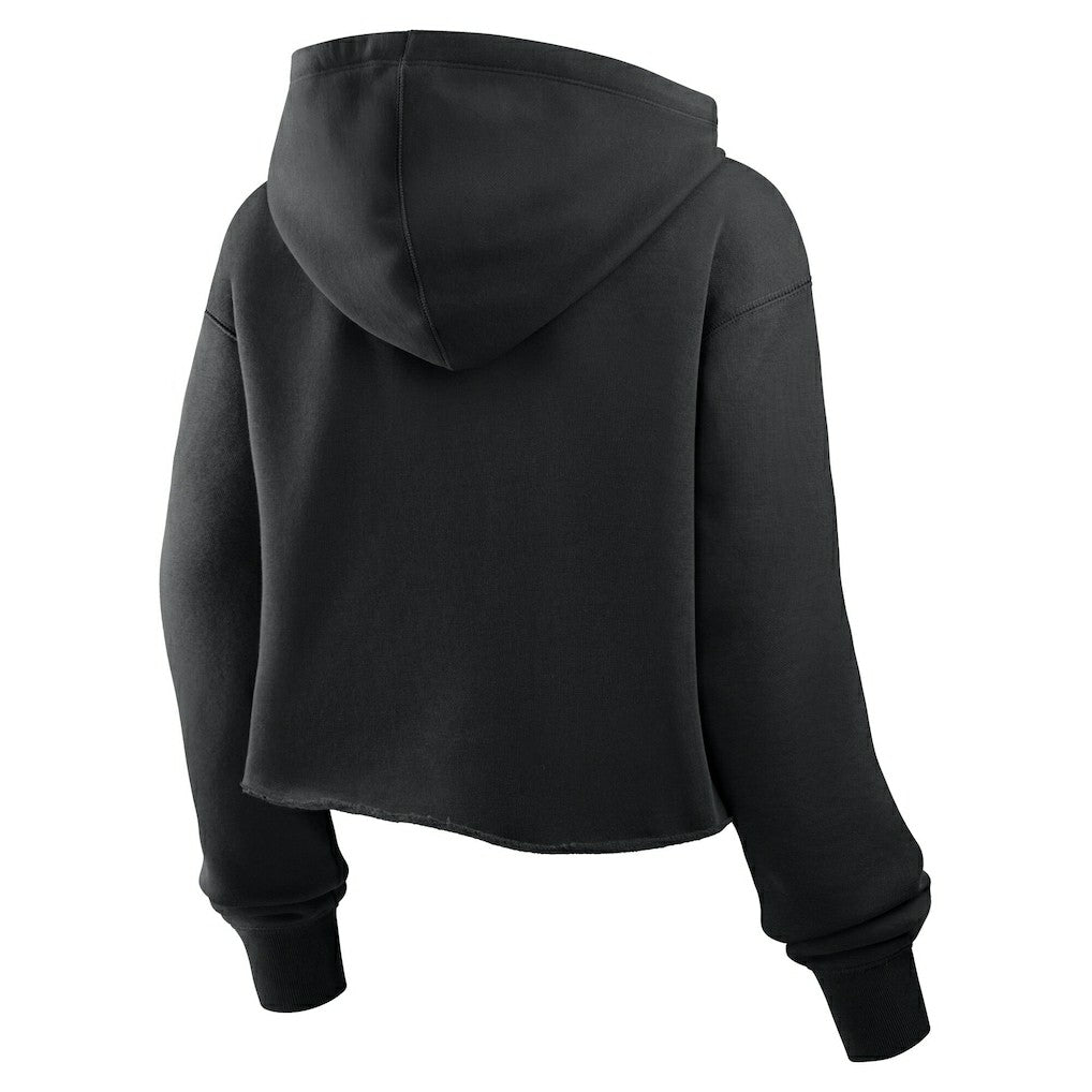 Jacksonville Jaguars Women's Oversized Hometown Heritage Cropped Hoodie Black - Fanatics