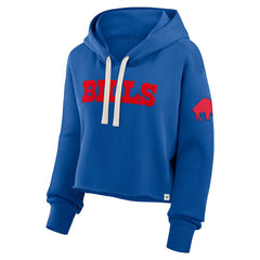 Buffalo Bills Women's Oversized Hometown Heritage Cropped Hoodie Royal - Fanatics