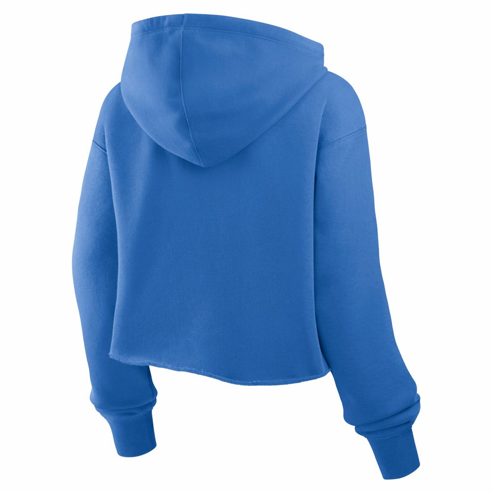Detroit Lions Women's Oversized Hometown Heritage Cropped Hoodie Blue - Fanatics