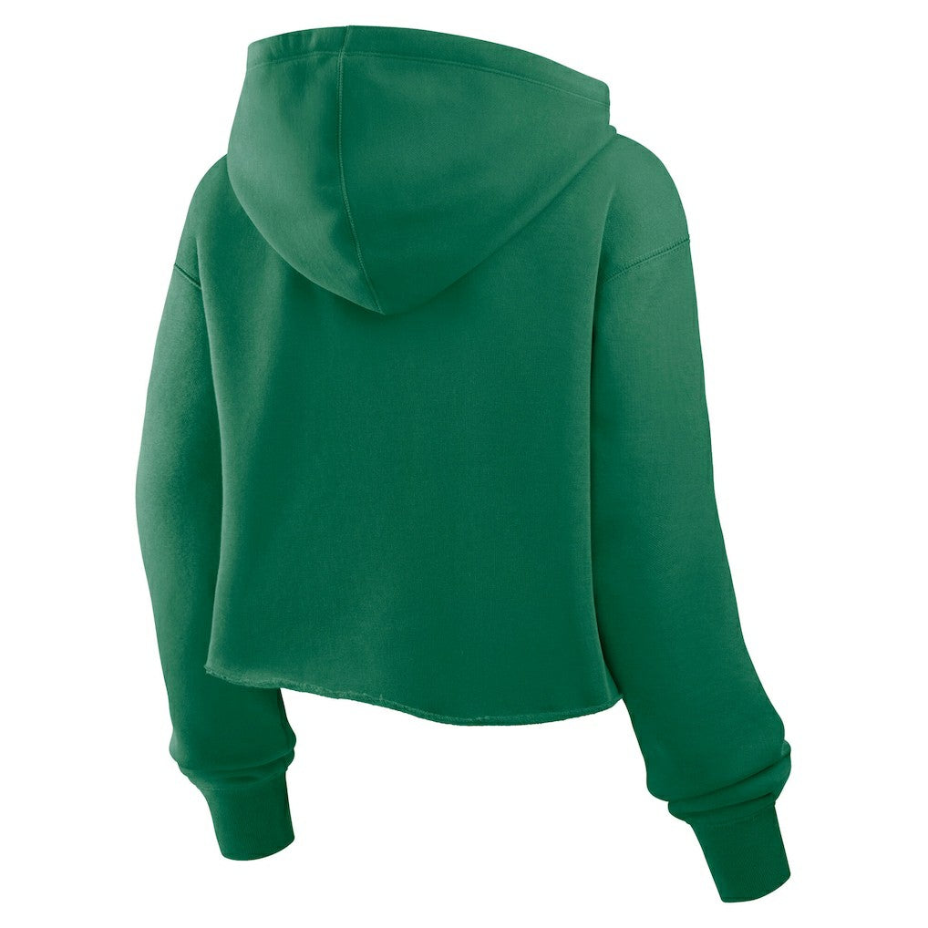 Philadelphia Eagles Women's Oversized Hometown Heritage Cropped Hoodie Kelly Green - Fanatics