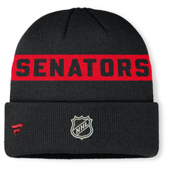 Ottawa Senators - Fanatics Authentic Pro Rink Cuffed Knit Hat Black