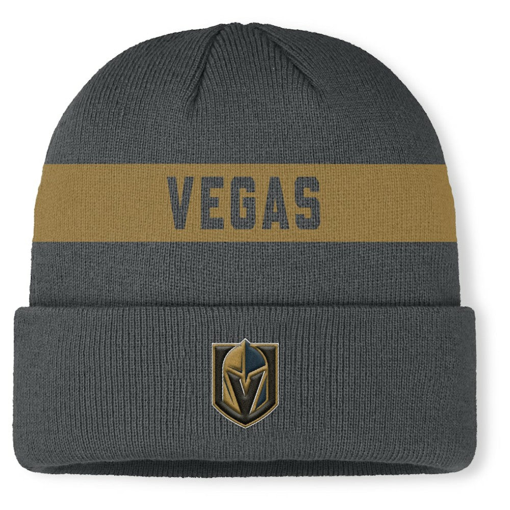 Vegas Golden Knights Fanatics Authentic Pro Rink Cuffed Knit Hat Gray