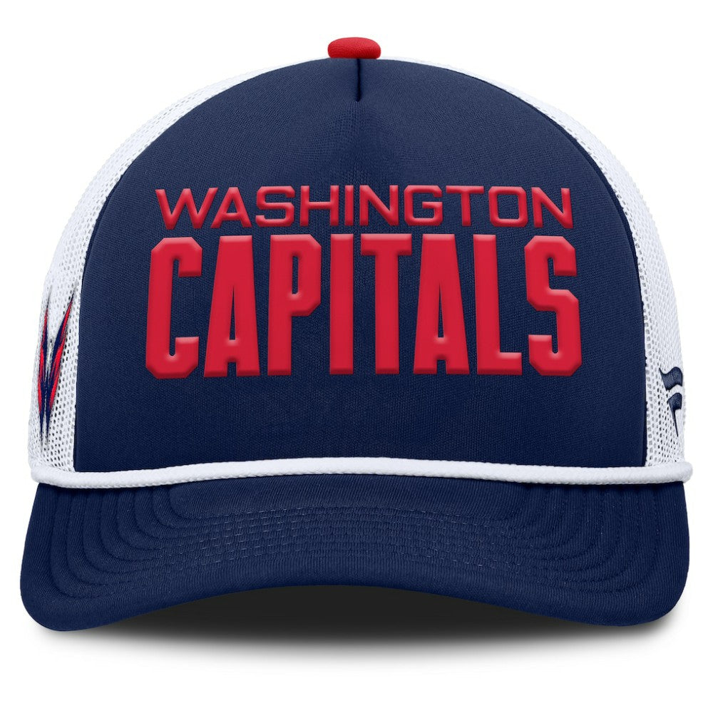 Washington Capitals Fanatics Authentic Pro Rink A-Frame Adjustable Hat Navy/White