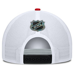 Chicago Blackhawks Fanatics Authentic Pro Rink A-Frame Adjustable Hat Black/White