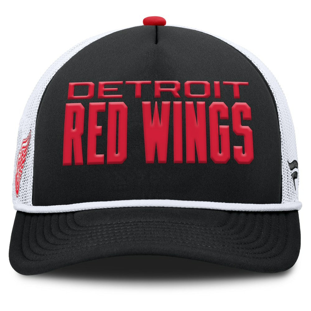 Detroit Red Wings - Fanatics Authentic Pro Rink A-Frame Adjustable Hat Black/White