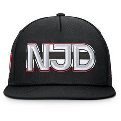 New Jersey Devils - Fanatics Authentic Pro Rink Team Code Snapback Hat Black