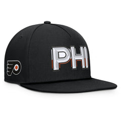 Philadelphia Flyers - Fanatics Authentic Pro Rink Team Code Snapback Hat Black
