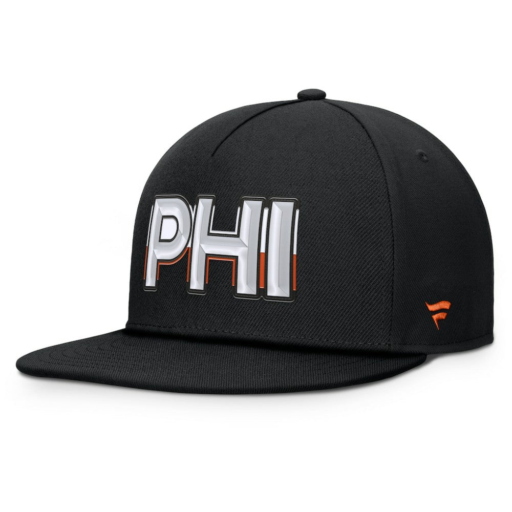 Philadelphia Flyers - Fanatics Authentic Pro Rink Team Code Snapback Hat Black