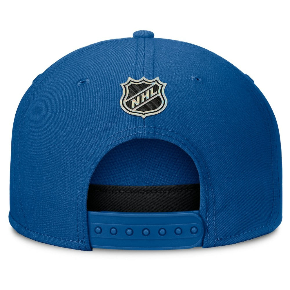 St. Louis Blues - Fanatics Authentic Pro Rink Team Code Snapback Hat Blue