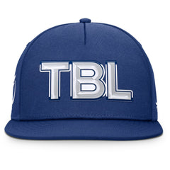 Tampa Bay Lightning - Fanatics Authentic Pro Rink Team Code Snapback Hat Blue