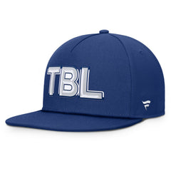 Tampa Bay Lightning - Fanatics Authentic Pro Rink Team Code Snapback Hat Blue