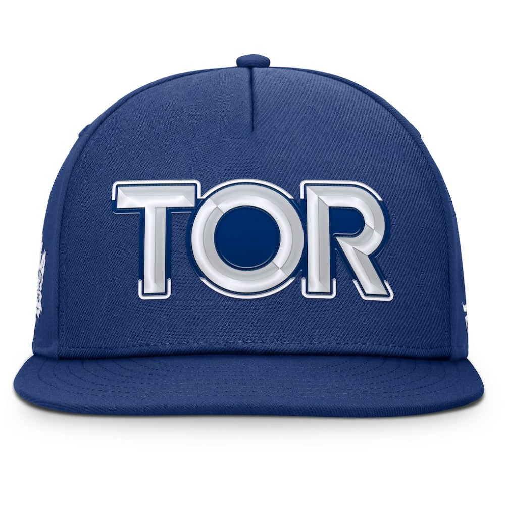 Toronto Maple Leafs - Fanatics Authentic Pro Rink Team Code Snapback Hat Blue
