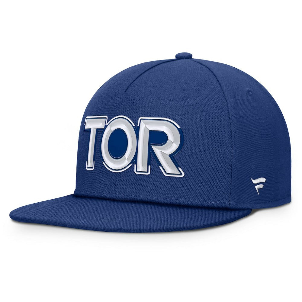 Toronto Maple Leafs - Fanatics Authentic Pro Rink Team Code Snapback Hat Blue