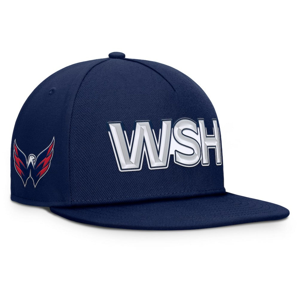 Washington Capitals Fanatics Authentic Pro Rink Team Code Snapback Hat Navy