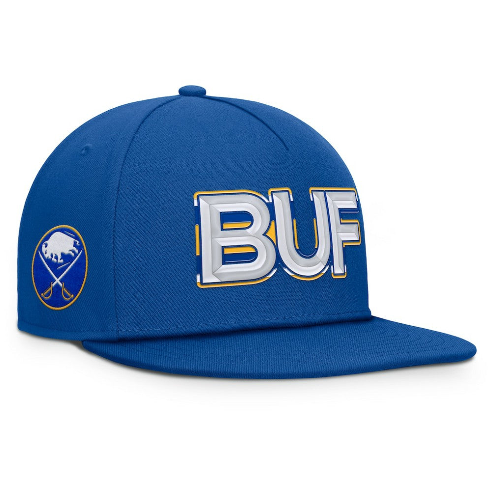Buffalo Sabres - Fanatics Authentic Pro Rink Team Code Snapback Hat Royal