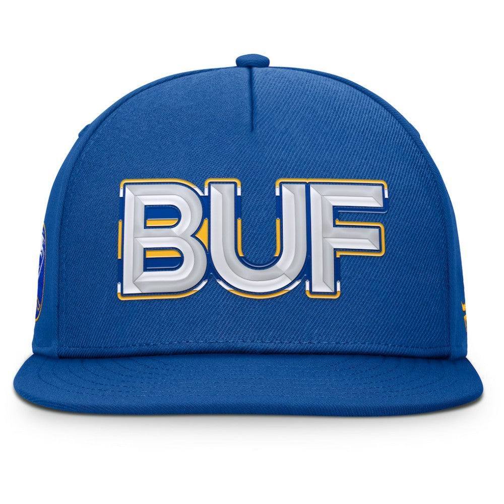 Buffalo Sabres - Fanatics Authentic Pro Rink Team Code Snapback Hat Royal