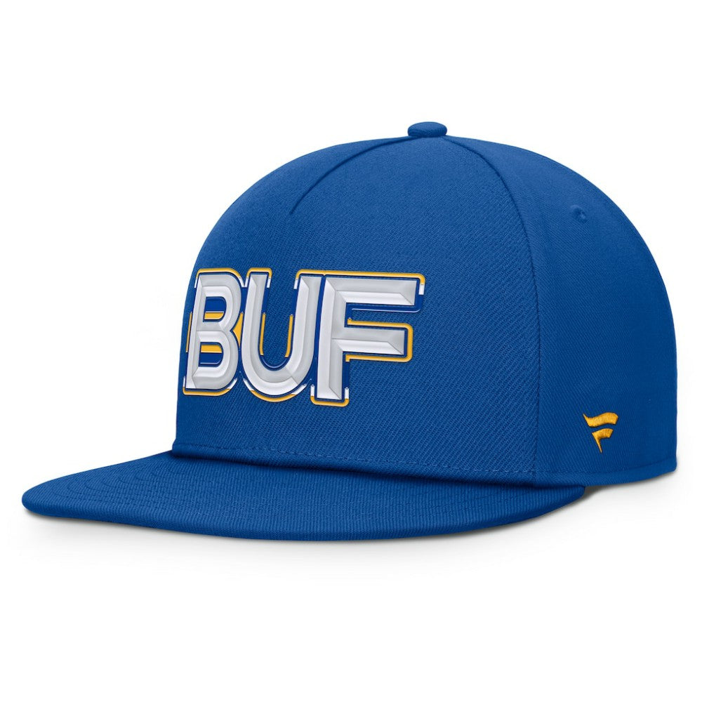 Buffalo Sabres - Fanatics Authentic Pro Rink Team Code Snapback Hat Royal