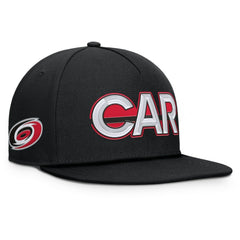 Carolina Hurricanes - Fanatics Authentic Pro Rink Team Code Snapback Hat Black