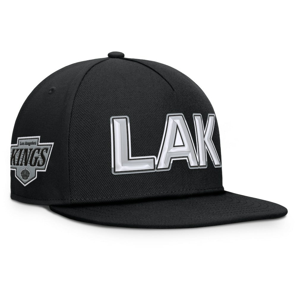 Los Angeles Kings - Fanatics Authentic Pro Rink Team Code Snapback Hat Black