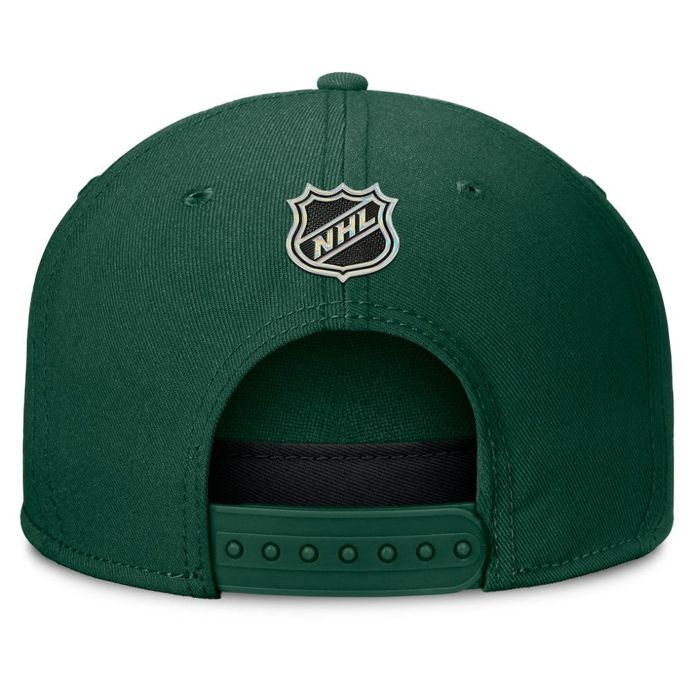 Minnesota Wild - Fanatics Authentic Pro Rink Team Code Snapback Hat Green