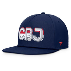 Columbus Blue Jackets - Fanatics Authentic Pro Rink Team Code Snapback Hat Navy