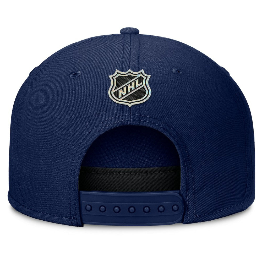 Columbus Blue Jackets - Fanatics Authentic Pro Rink Team Code Snapback Hat Navy