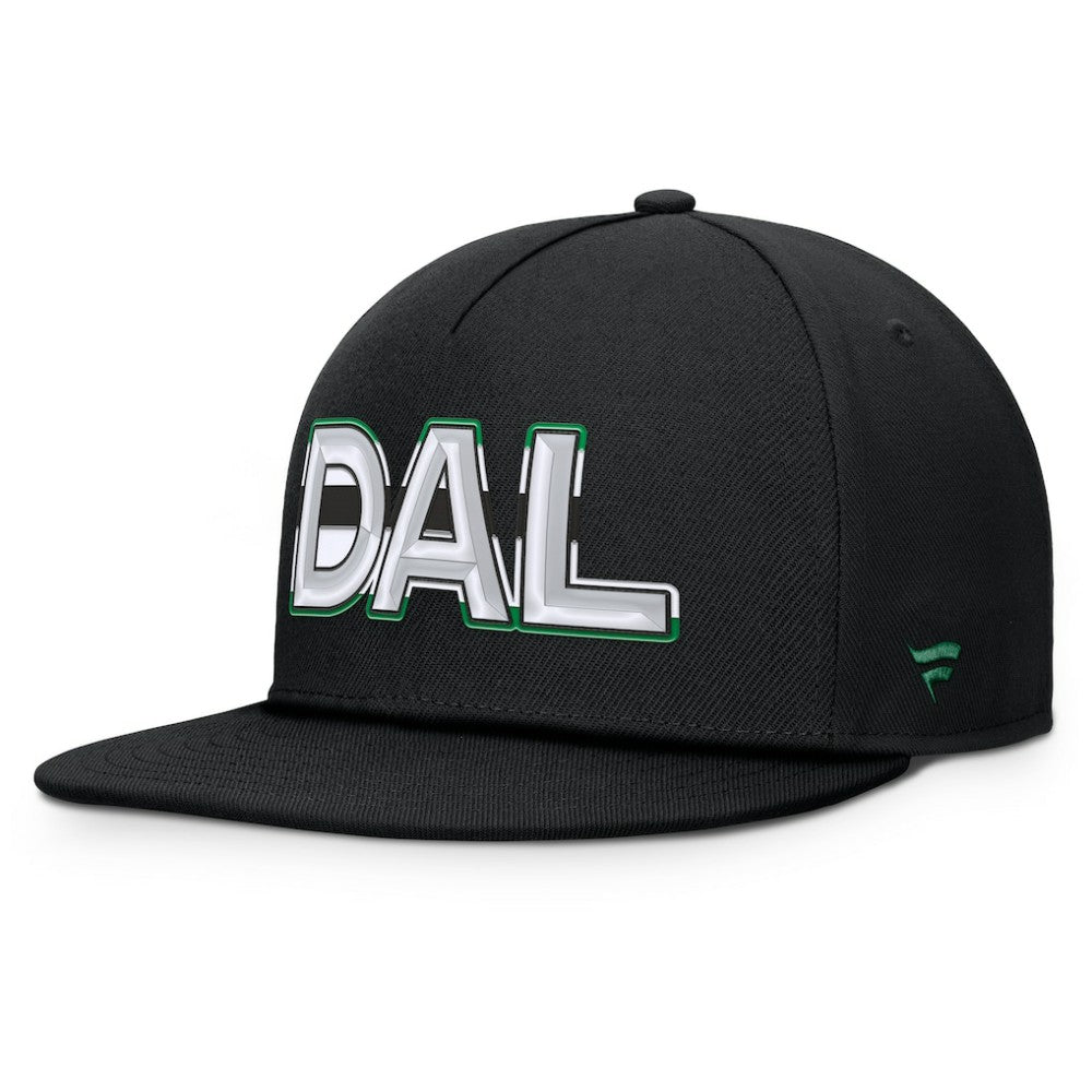 Dallas Stars - Fanatics Authentic Pro Rink Team Code Snapback Hat Black