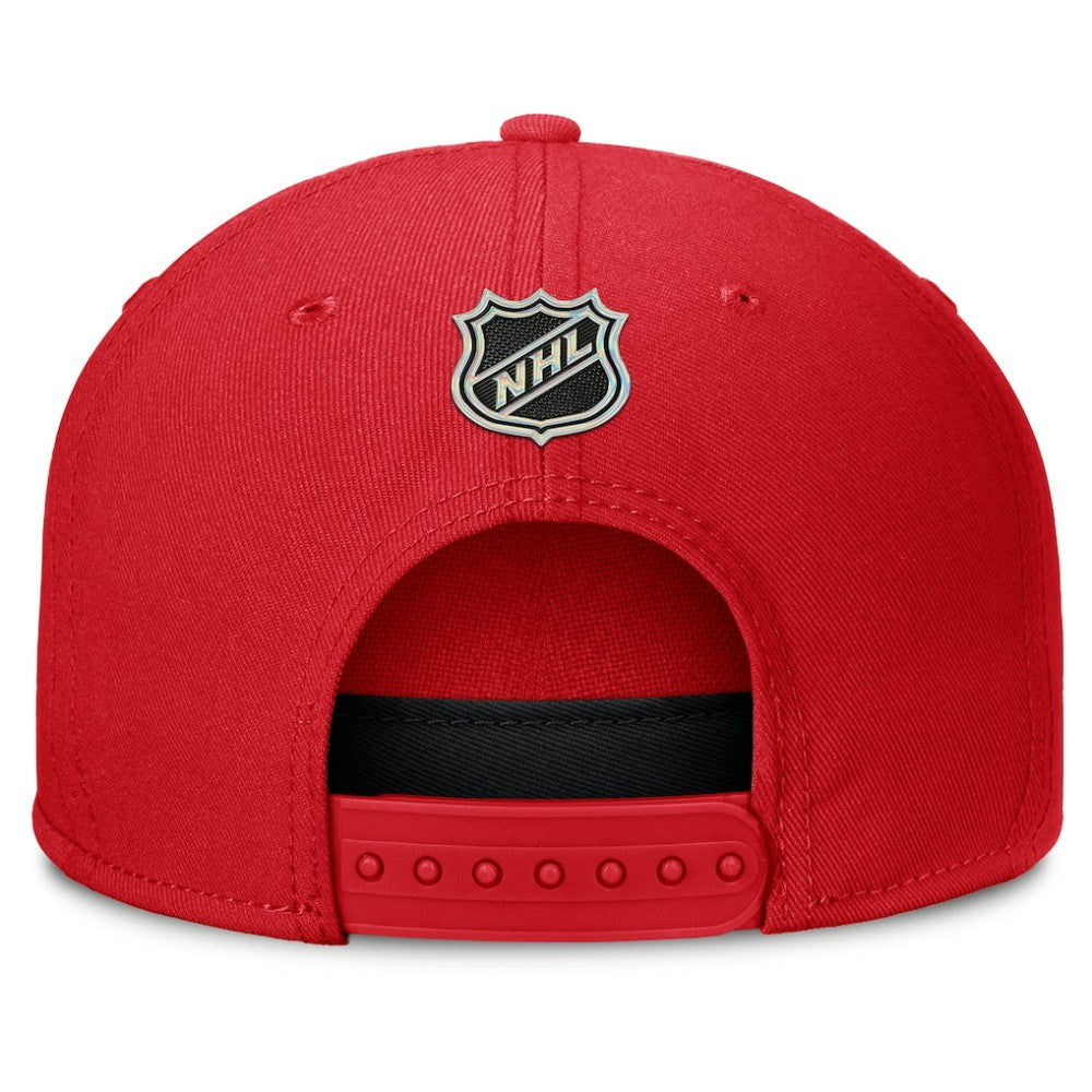 Detroit Red Wings - Fanatics Authentic Pro Rink Team Code Snapback Hat Red
