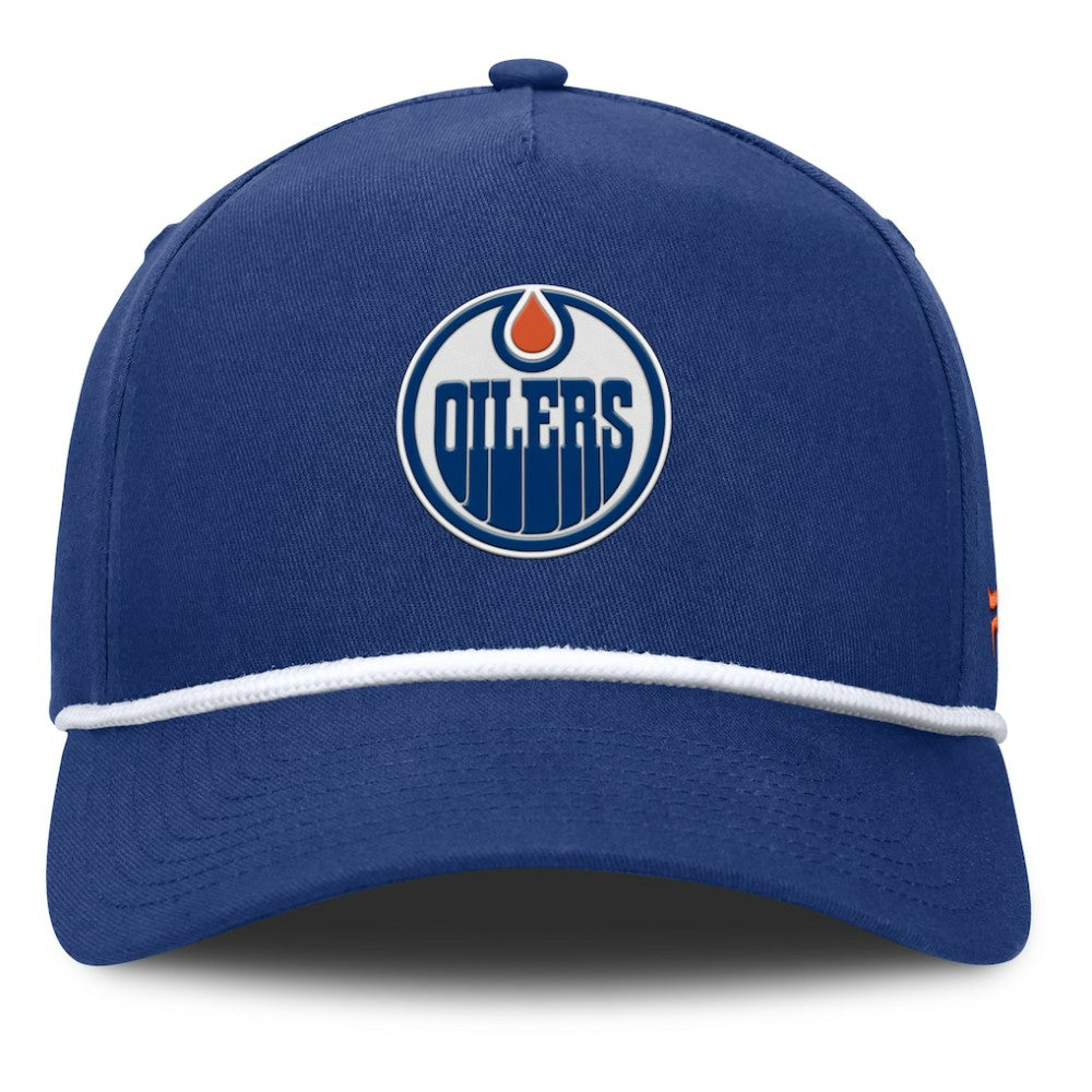 Edmonton Oilers - Fanatics Authentic Pro Rink Roper A-Frame Adjustable Hat Royal