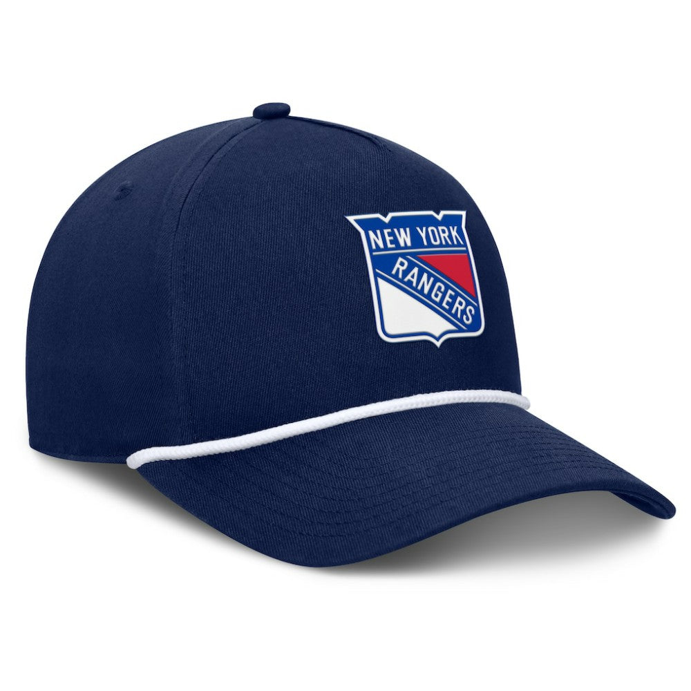 New York Rangers Fanatics Authentic Pro Rink Roper A-Frame Adjustable Hat Navy