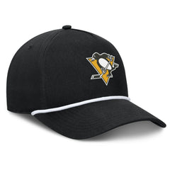 Pittsburgh Penguins Fanatics Authentic Pro Rink Roper A-Frame Adjustable Hat Black