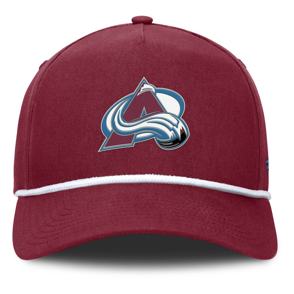 Colorado Avalanche - Fanatics Authentic Pro Rink Roper A-Frame Adjustable Hat Burgundy