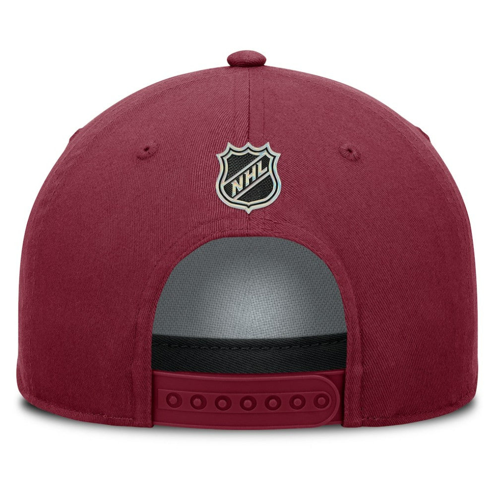 Colorado Avalanche - Fanatics Authentic Pro Rink Roper A-Frame Adjustable Hat Burgundy