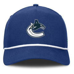 Vancouver Canucks - Fanatics Authentic Pro Rink Roper A-Frame Adjustable Hat Blue