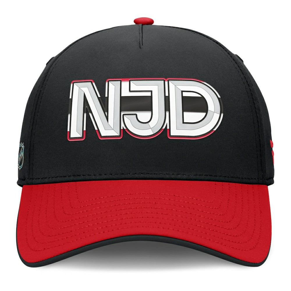 New Jersey Devils - Fanatics Authentic Pro Rink Team Code Flex Hat Black/Red