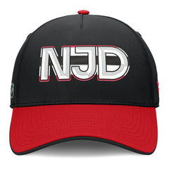 New Jersey Devils - Fanatics Authentic Pro Rink Team Code Flex Hat Black/Red