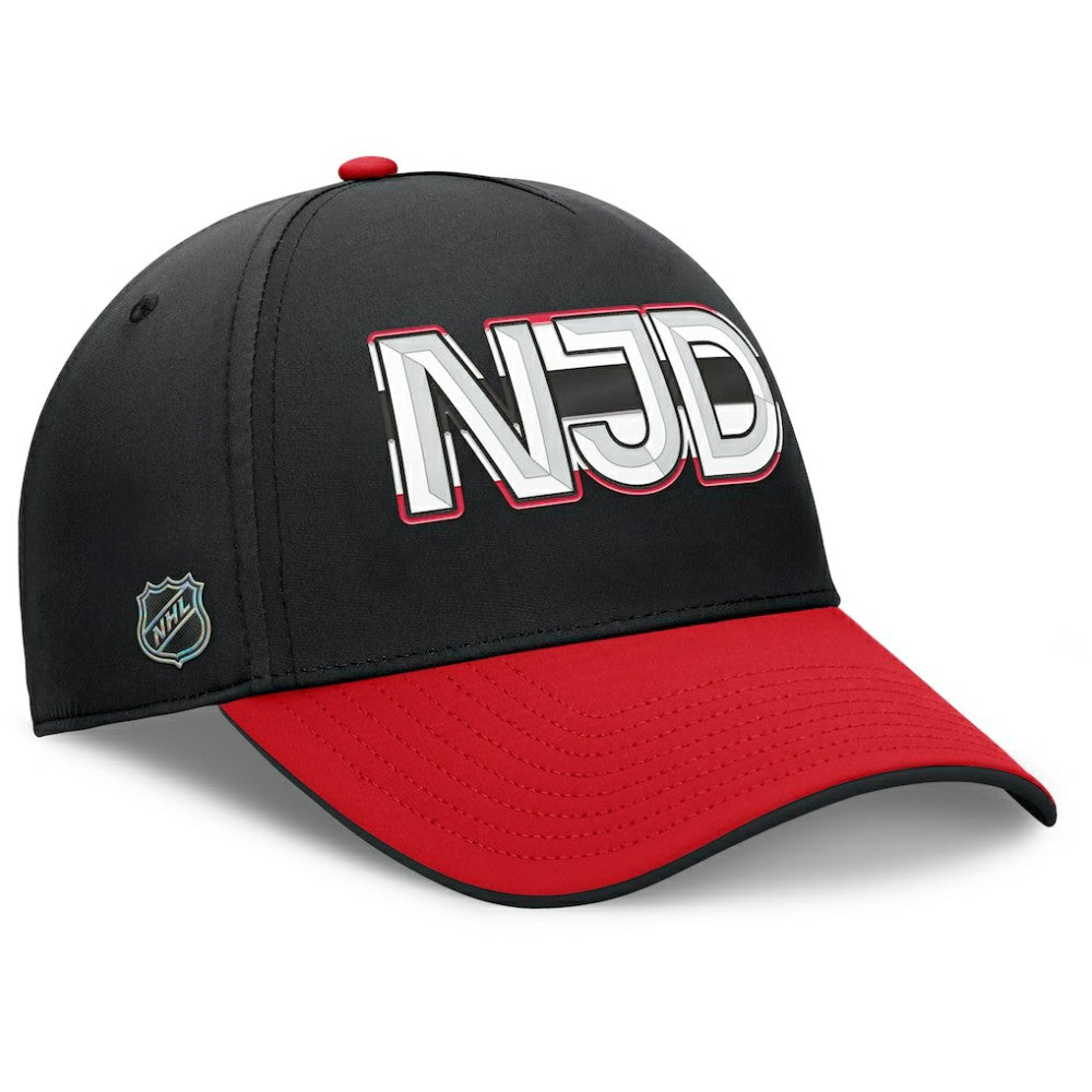 New Jersey Devils - Fanatics Authentic Pro Rink Team Code Flex Hat Black/Red