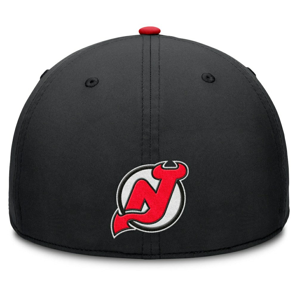 New Jersey Devils - Fanatics Authentic Pro Rink Team Code Flex Hat Black/Red