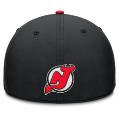 New Jersey Devils - Fanatics Authentic Pro Rink Team Code Flex Hat Black/Red