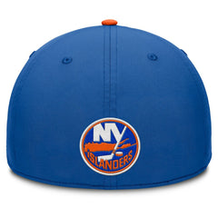 New York Islanders - Fanatics Authentic Pro Rink Team Code Flex Hat Royal/Orange