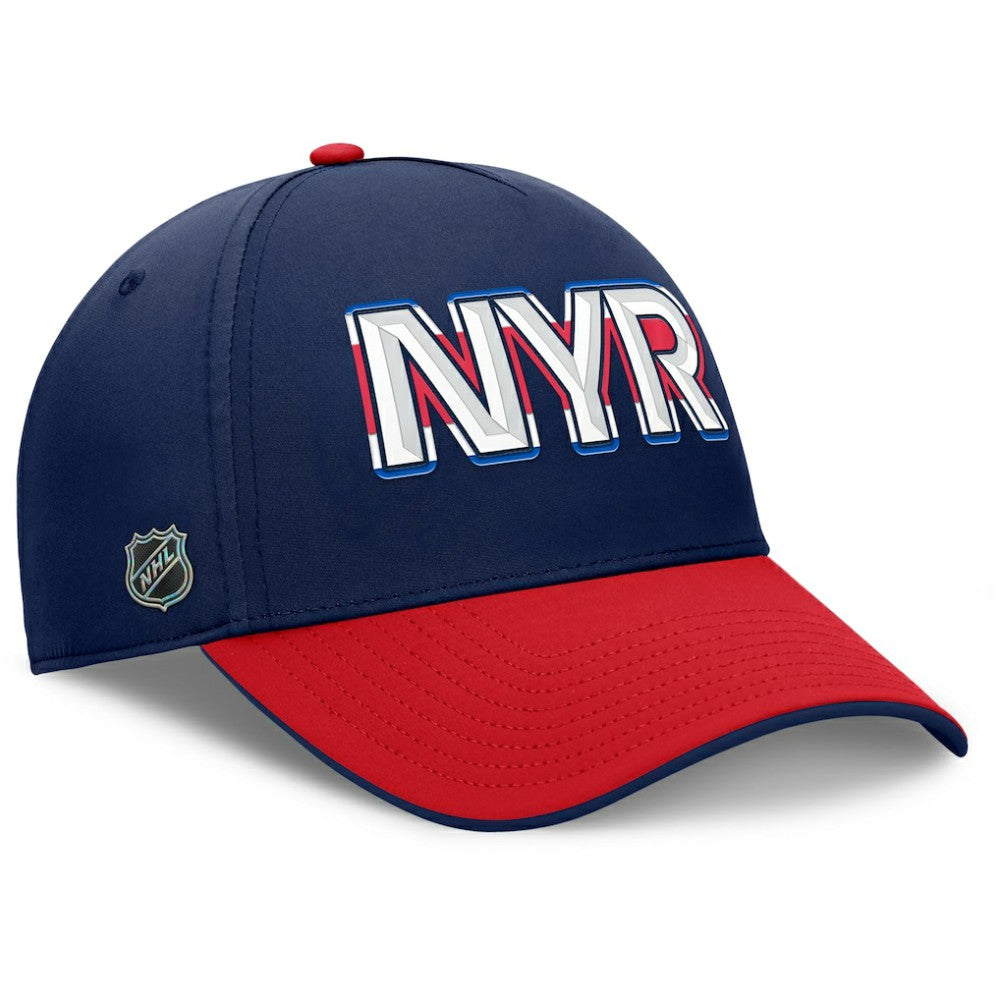 New York Rangers Fanatics Authentic Pro Rink Team Code Flex Hat Navy/Red