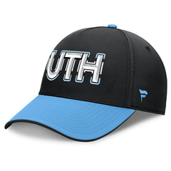 Utah Mammoth - Fanatics Authentic Pro Rink Team Code Flex Hat Black/Light Blue